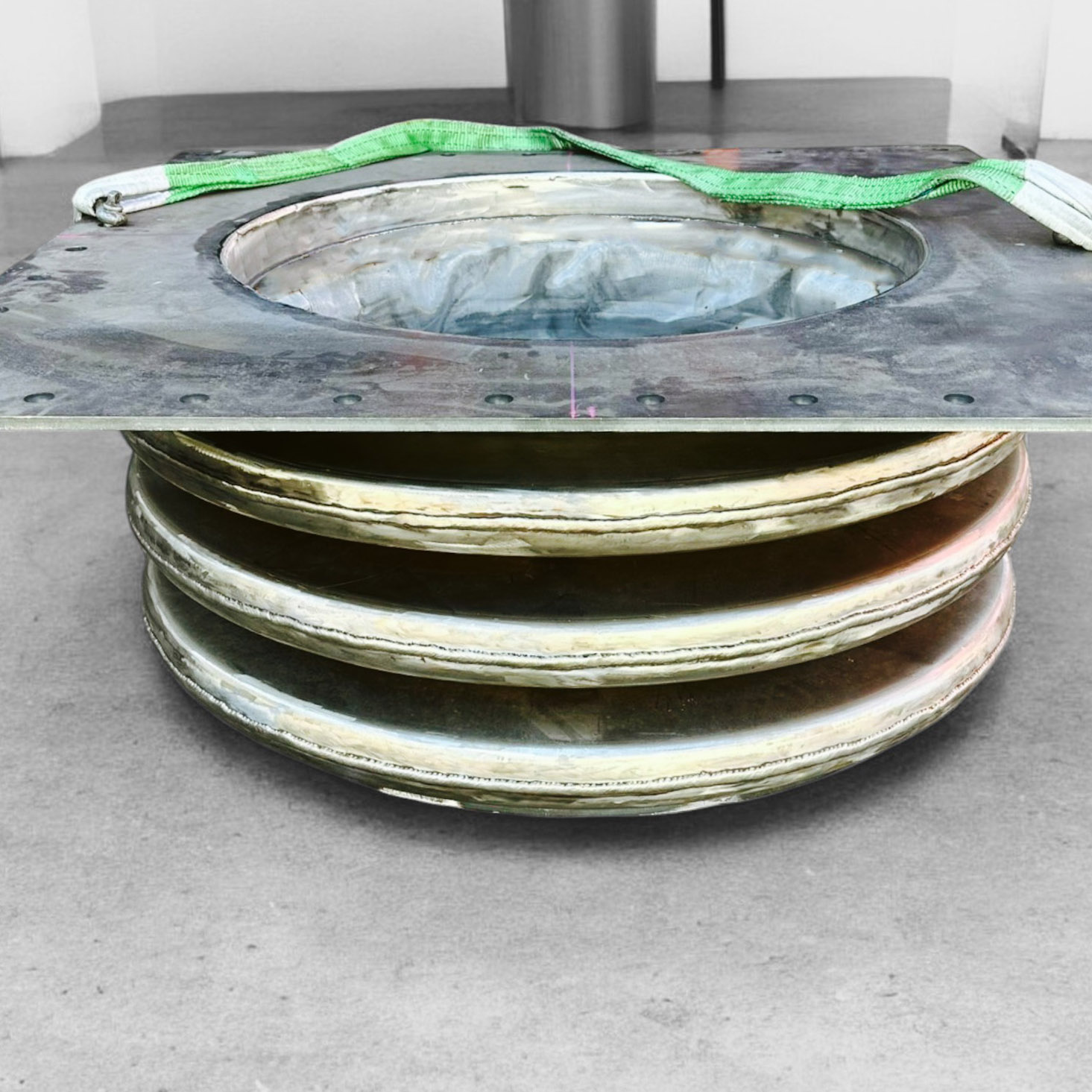 High Temperature Resistant DN800 Lens Metal Expansion Joint for Cement Plant