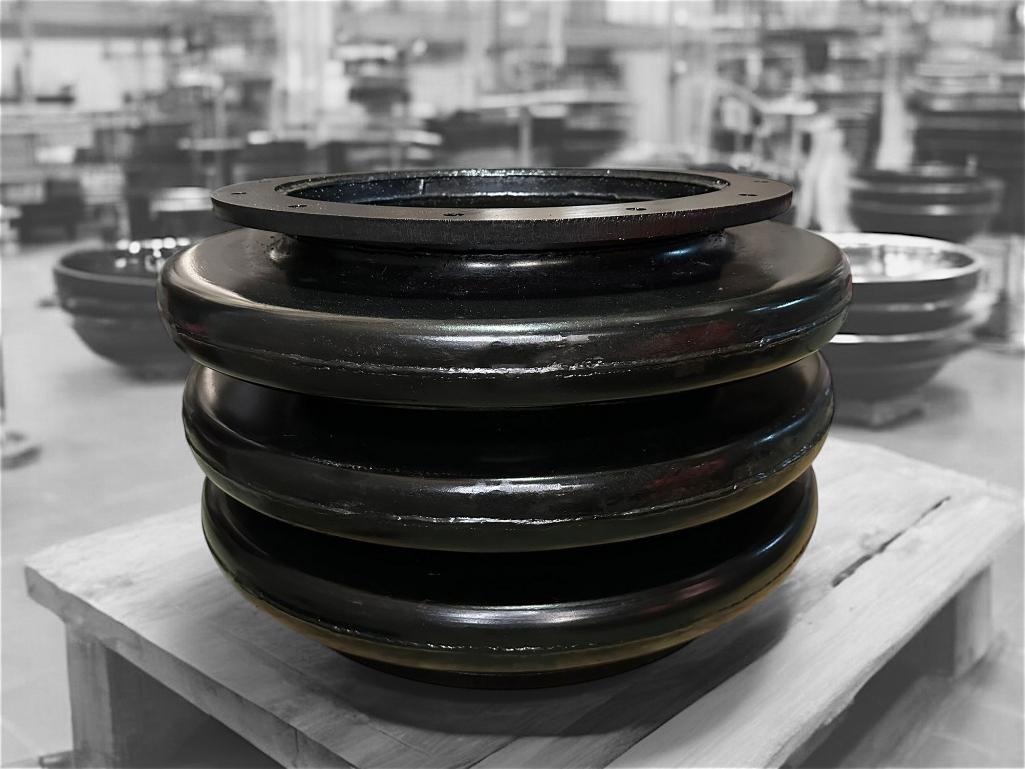 Heat Resistant DN550 Lens Metal Expansion Joint for Cement Industry